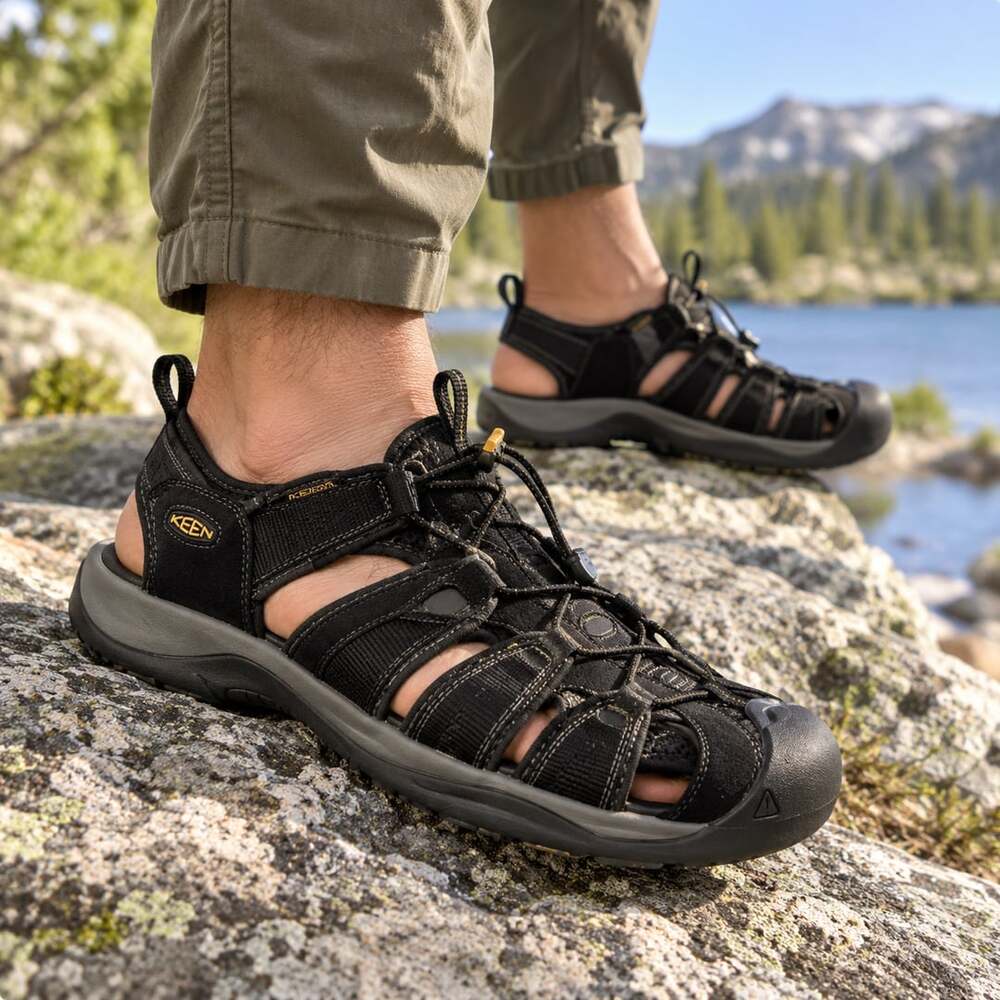 Keen Clearwater CNX Men’s Size 11.5 Black Gargoyle Waterproof Hiking Sandals